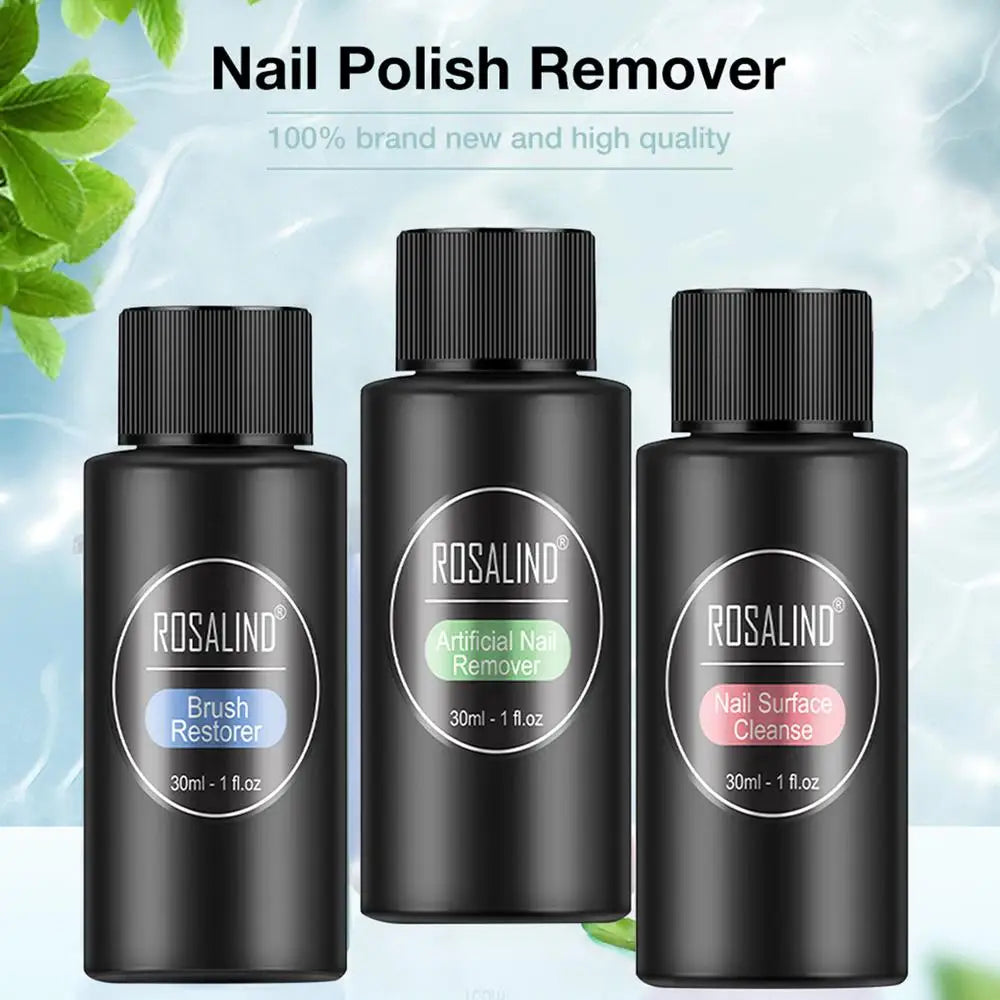 1pcs 30ml Nail Degreaser Removes Excess Gel Enhances Shine UV LED Nail Gel Polish Brush Cleaner