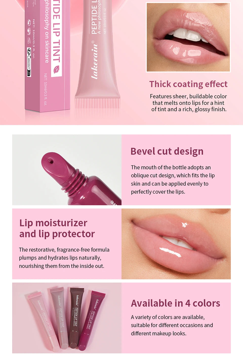 Rhode Lip Balm Phone Case Lip Gloss Long-lasting Moisturizing Lipstick Transparent Color Lip Glaze Cosmetics 4 Colors Lip Care