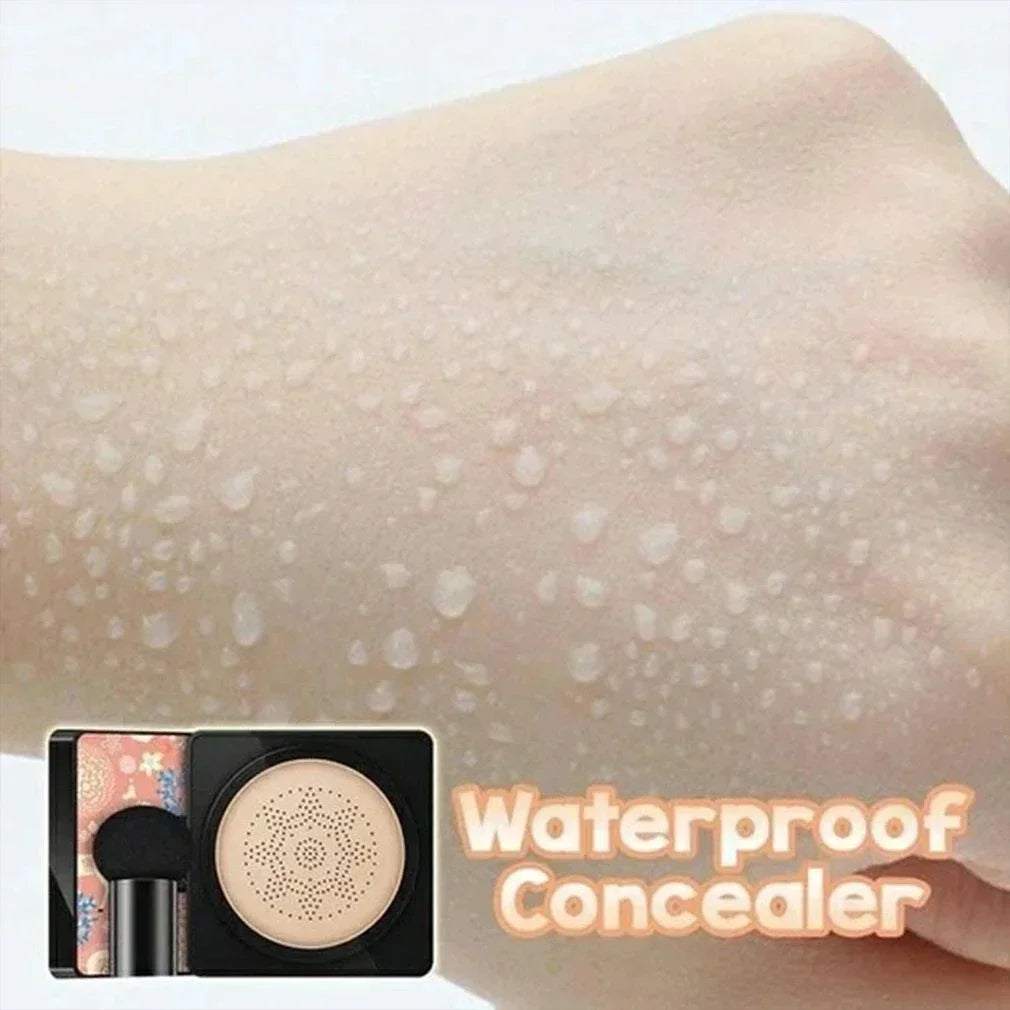 Natural concealer Air Cushion Mushroom Head  CC Cream Waterproof Moisturizing Brighten Skin Tone BB Cream Foundation Makeup