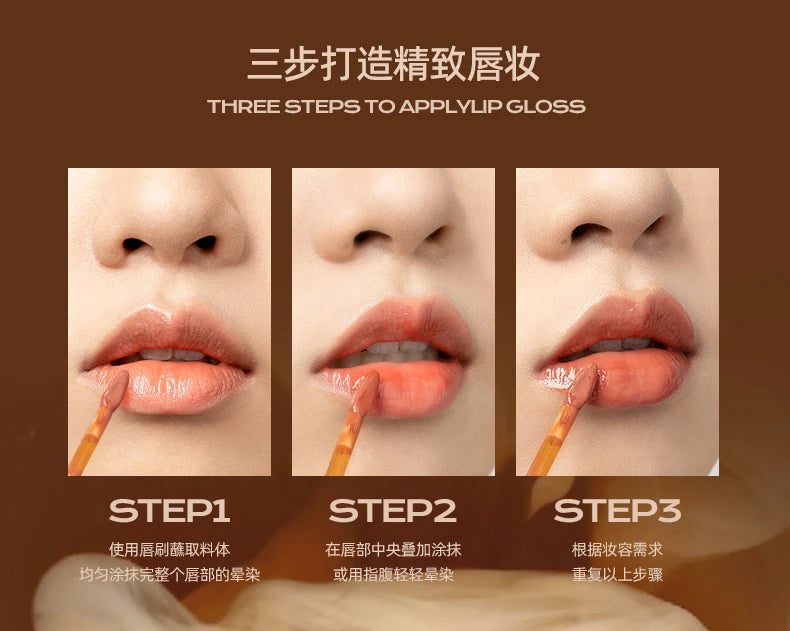 Mistine Lip Gloss Mirror-like Glossy Lip Tint Moisturizing Velvet Matte Long-lasting Liquid Lipstick