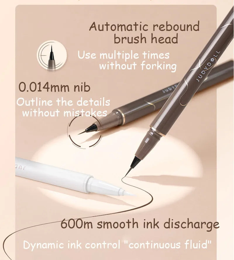 Judydoll Ultra-fine Liquid Eyeliner Pen Matte Lying Silkworm Eye Lash Pencil Fast Dry Smooth Lasting Eye Shadow Stick Makeup