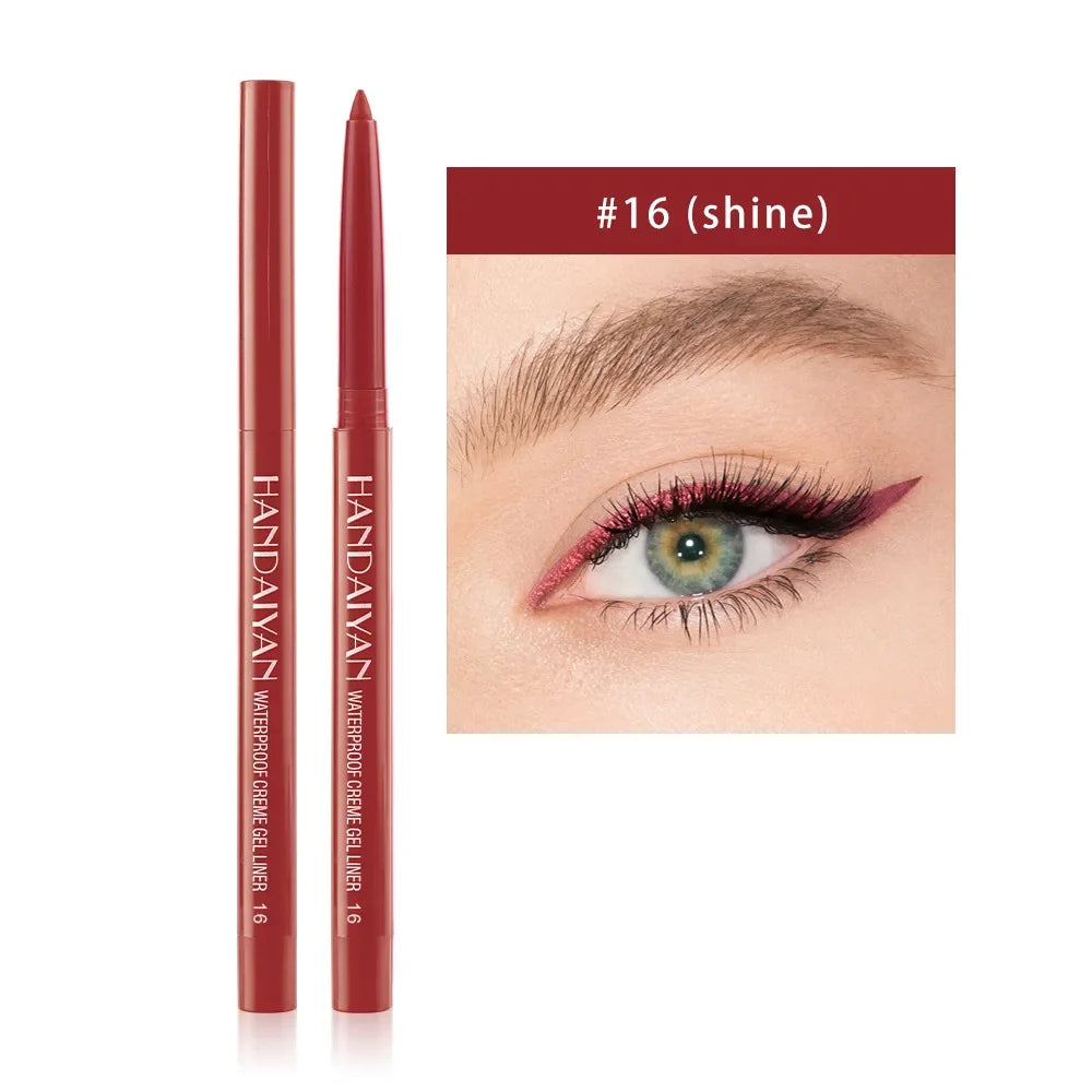 Sexy Purple Waterproof Matte Eye Cosmetics EyeLiner Pencil Long Lasting Women Fashion Pink Black Eye Charming Eye Liner Pencil