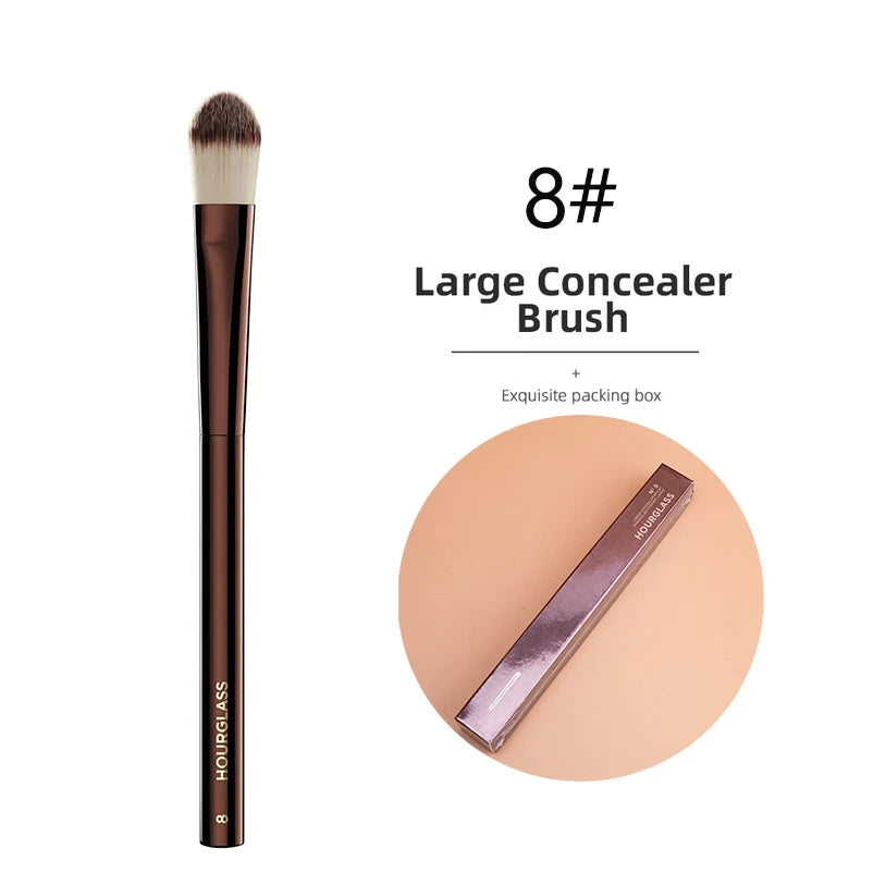 Hourglass Seamless Finish Concealer Brush Angled Concealer Brush Face Buildable Coverage Liquid Cream Stick Blending Makeup Tool