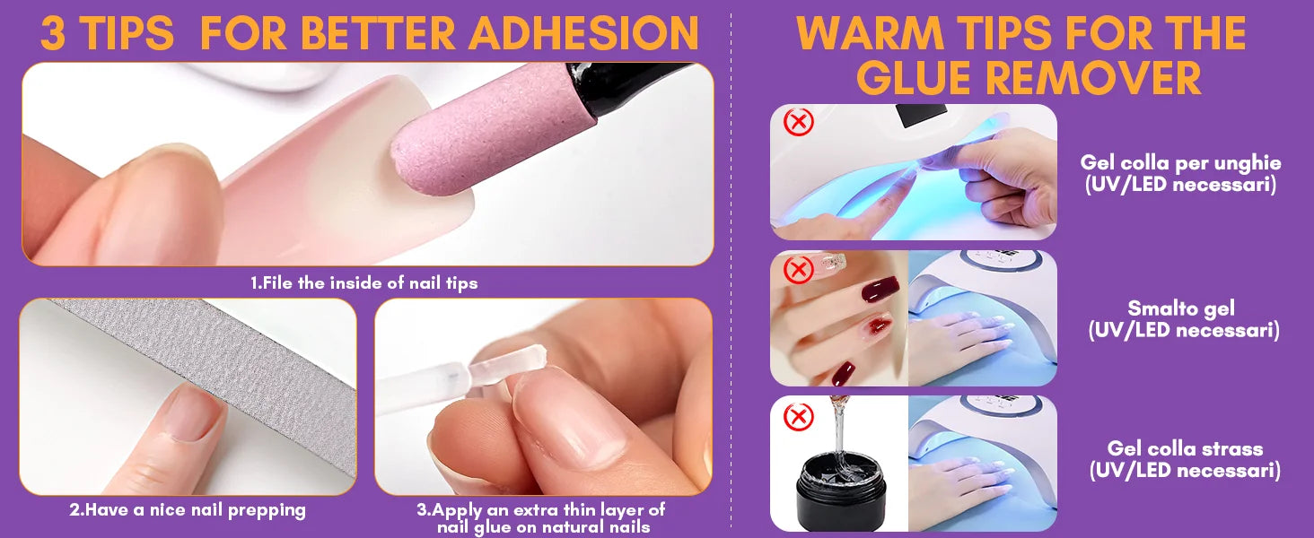 Nail Glue Remover Glue Off for False Nails , Makartt Press ON Nails Glue Remover Fake Nail Adhesives Remover Nail Glue Debonder