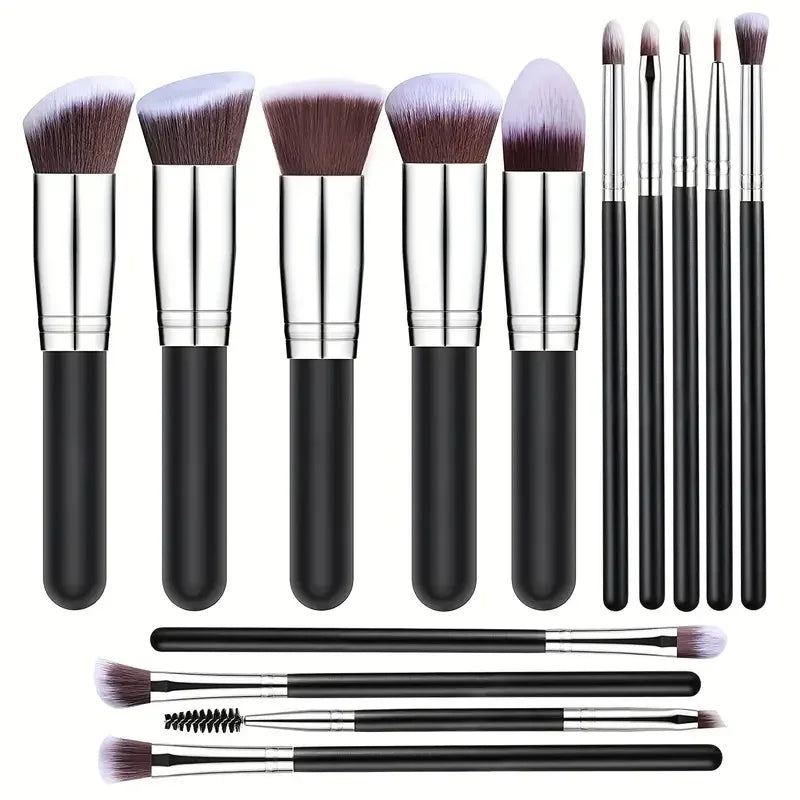 14-16PCS Professional Makeup Brushes Set Premium Makeup Kit Synthetic Hair Foundation Power Eyeshadows Blending Beauty Tools