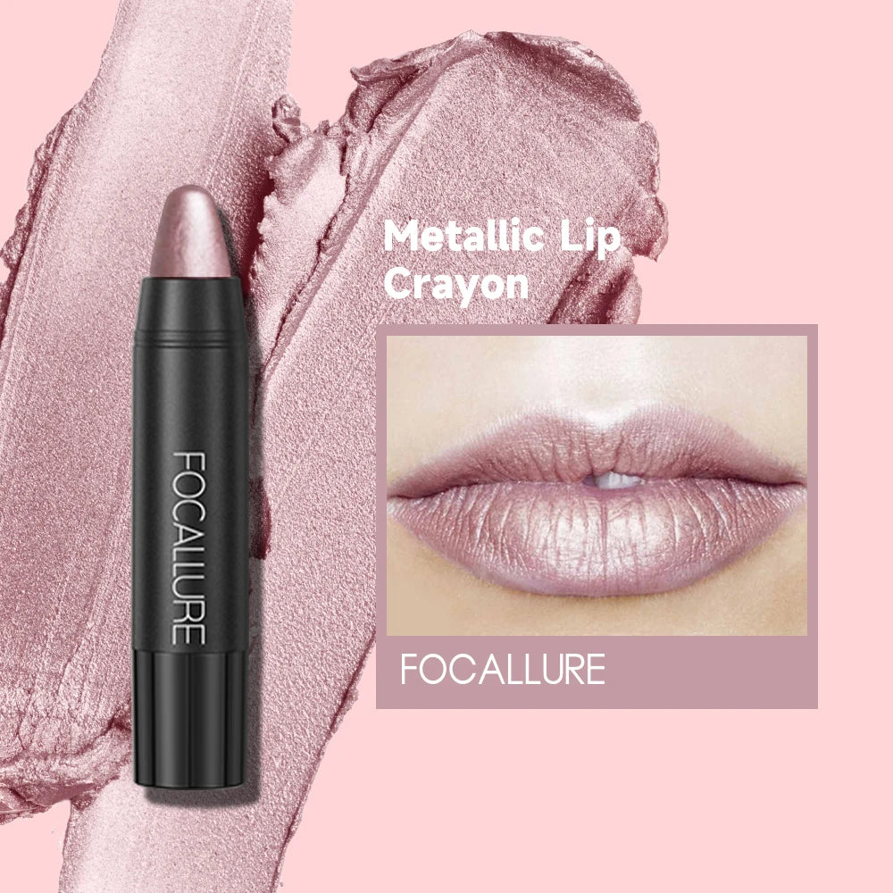 FOCALLURE 31 Colors Matte Lipstick Pencil High Crayons Gloss Long-lasting Waterproof Lip Balm Pen Lips Makeup Women Cosmetics