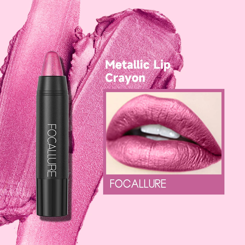 FOCALLURE 31 Colors Matte Lipstick Pencil High Crayons Gloss Long-lasting Waterproof Lip Balm Pen Lips Makeup Women Cosmetics