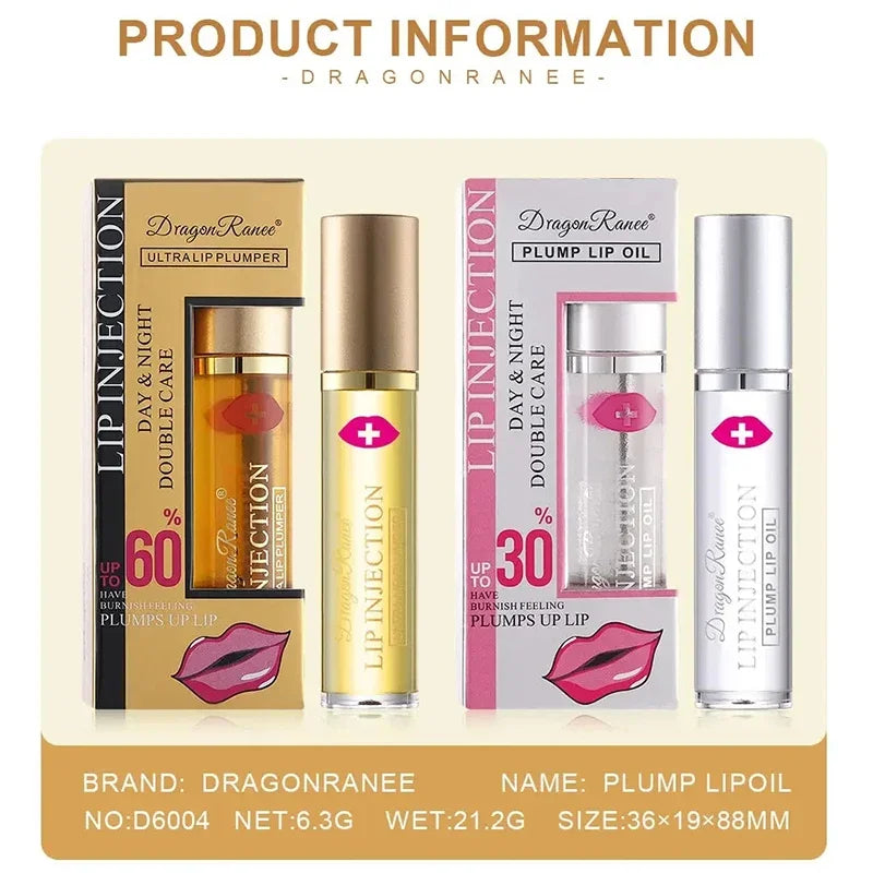 Instant Lip Plumping Essential Oil Nourishing Antiwrinkle Moisturising Sexy Lip Care Ultimate Plumping Lip Gloss Serum Cosmetics