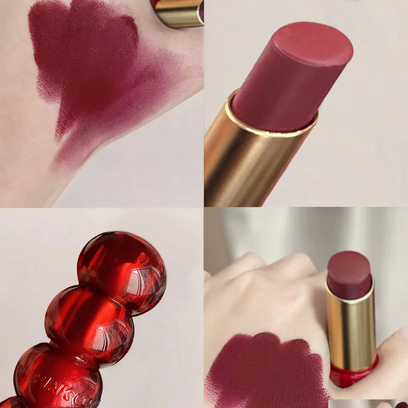 Waterproof Velvet Lipstick Easy To Wear Longstay Lip Stick Long-Lasting Matte Nude Lip Glaze Non-stick Makeup Lip Tint Cosmetics