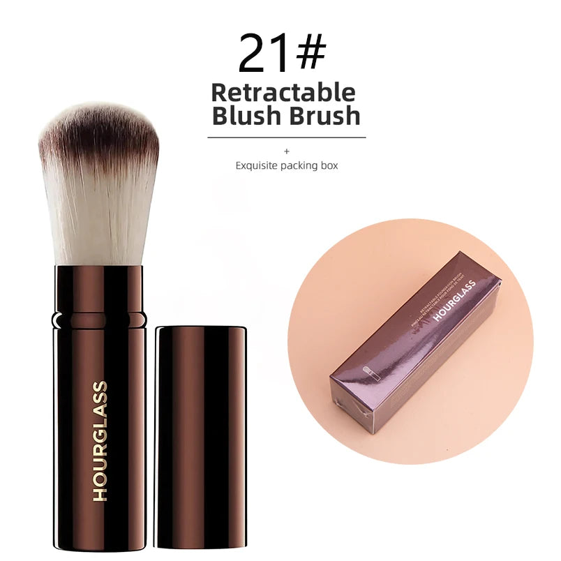 Hourglass Seamless Finish Concealer Brush Angled Concealer Brush Face Buildable Coverage Liquid Cream Stick Blending Makeup Tool