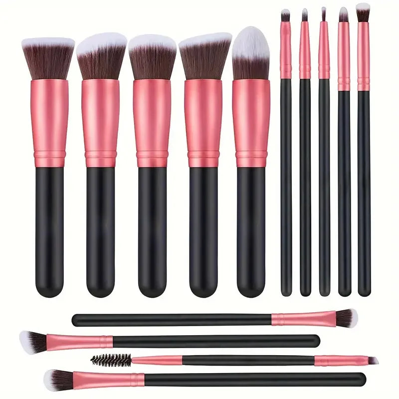 14-16PCS Professional Makeup Brushes Set Premium Makeup Kit Synthetic Hair Foundation Power Eyeshadows Blending Beauty Tools