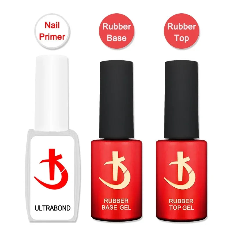 KODI JYJ Latest Thick Nail Base Coat 7ml Gel Varnish for Nail Manicure Semipermanent Rubber Base and Top Gel Nail Polish Gellak