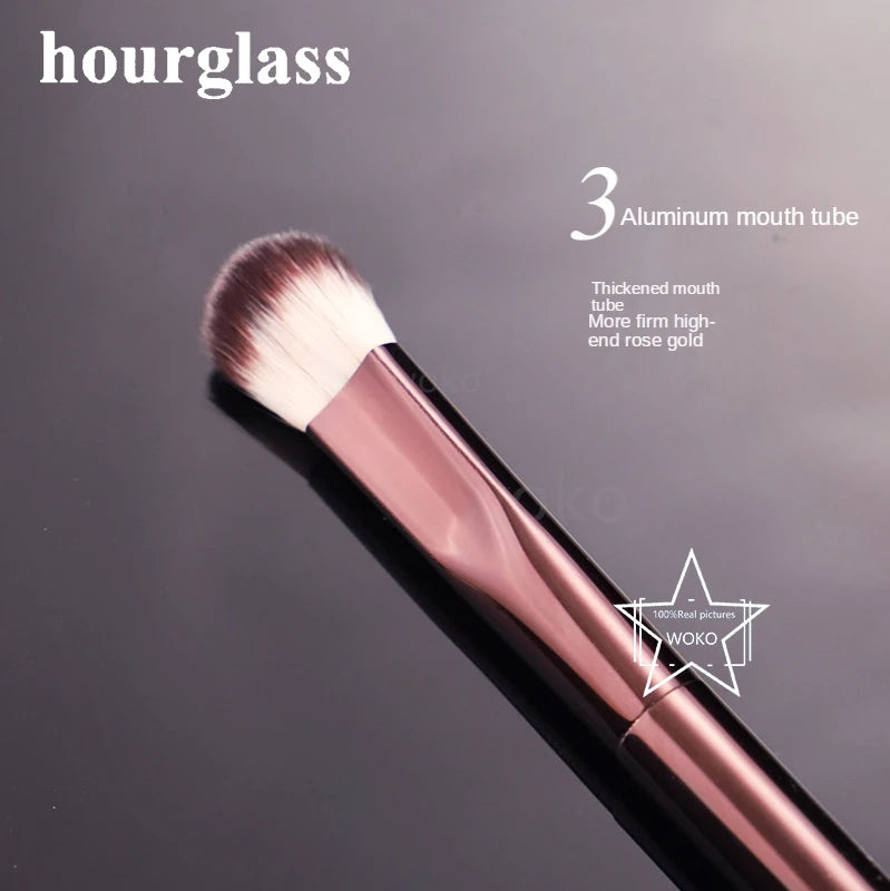 Hourglass Seamless Finish Concealer Brush Angled Concealer Brush Face Buildable Coverage Liquid Cream Stick Blending Makeup Tool