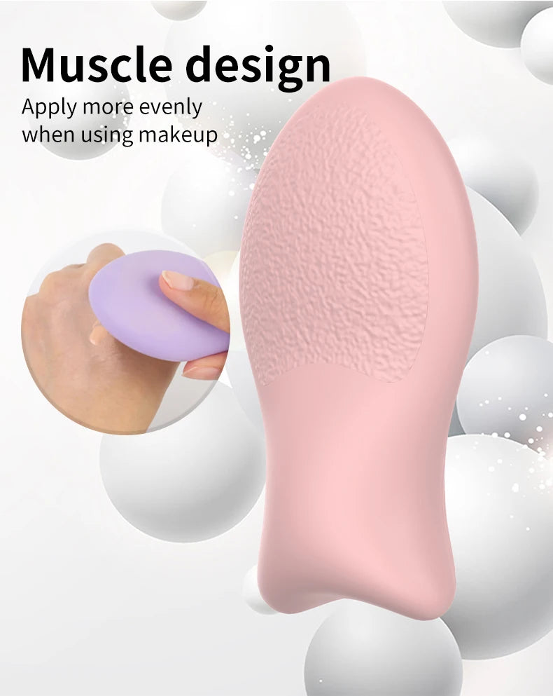 2022 New Silicone Makeup Sponge Jelly Puff Makeup Do Not Eat Powder Puff Face Wash Makeup Puff Make Up Tool Beauty Accessories