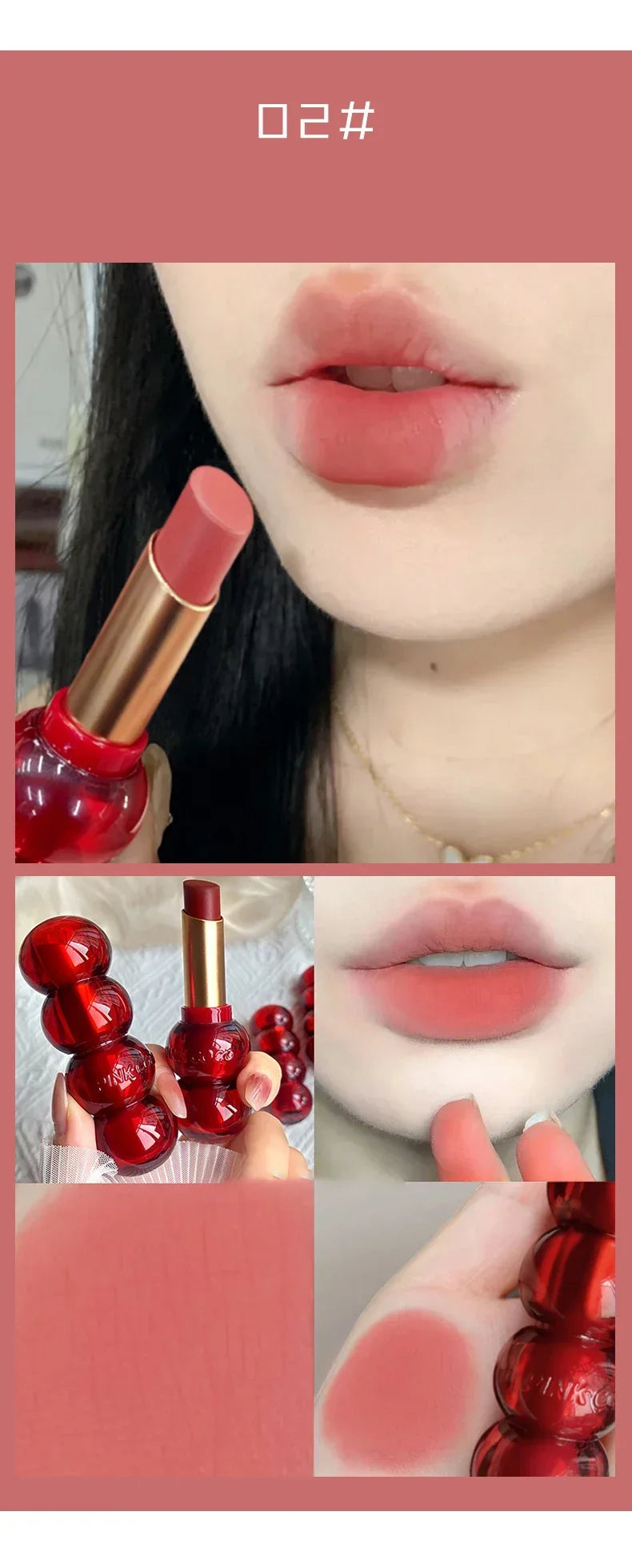 Waterproof Velvet Lipstick Easy To Wear Longstay Lip Stick Long-Lasting Matte Nude Lip Glaze Non-stick Makeup Lip Tint Cosmetics