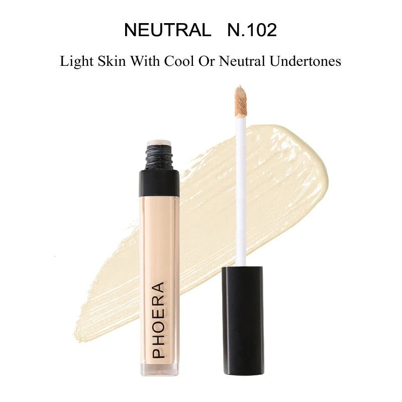 PHOERA 30ml Liquid Foundation Set Oil-control Concealer Cream Hydrating Long Lasting Hydrating Makeup Foundation TSLM1