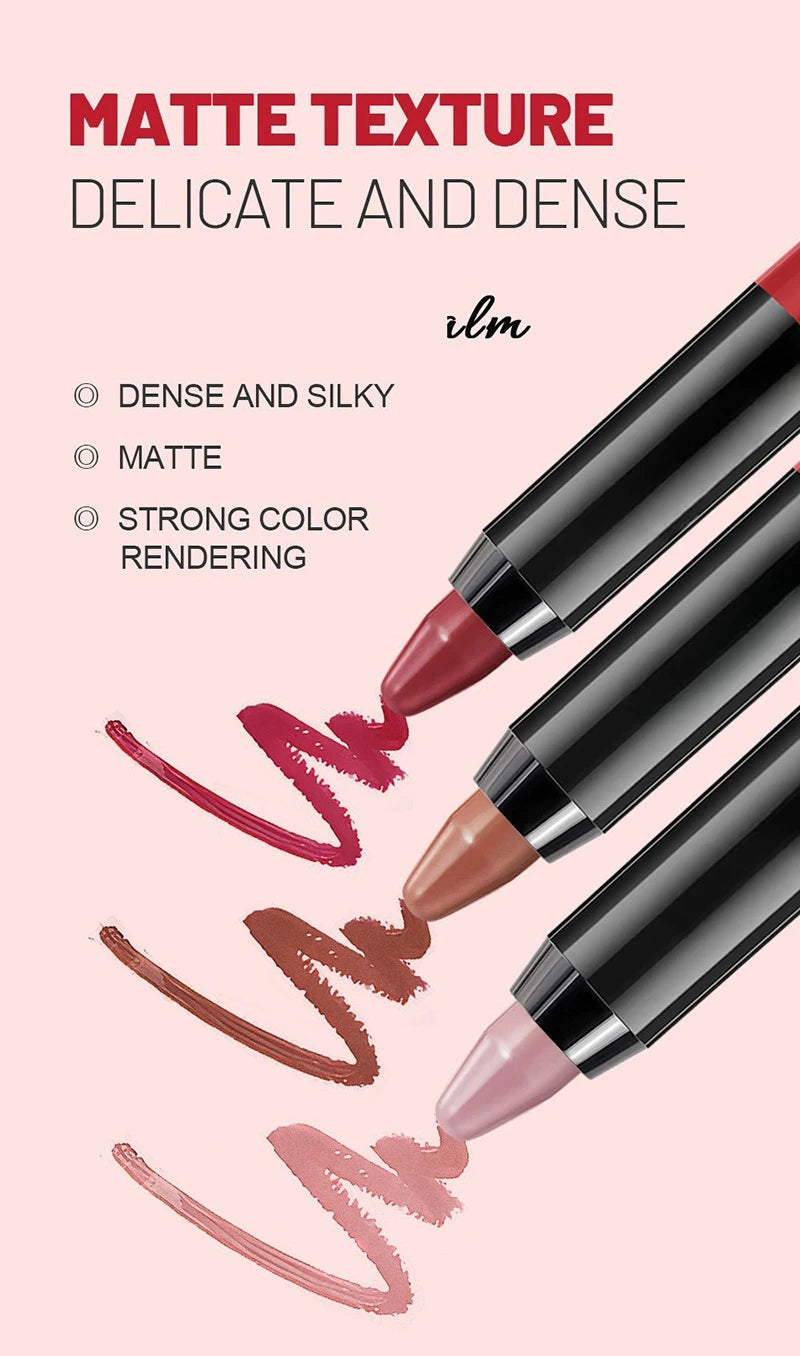 Matte Brown Lip Liner Pencil Lip Outline Contouring Lasting Waterproof Lipstick Crayon Moisturize Lip Balm Cosmetics New