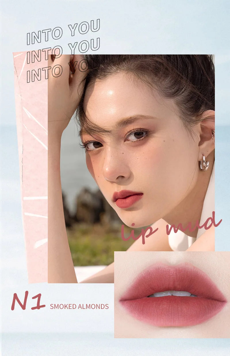 INTO YOU LIP MUD The Female Protagonist's Lips And Cheeks Are Dual Purpose Misted Face Mouth And Red Lip Beauty Cosmetics