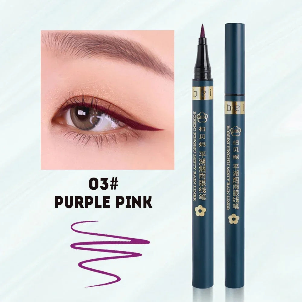 5 Colors Matte Liquid Eyeliner  Waterproof Lasting Blue White Sweatproof Quickily Drying Eyeliner Pencil Eyes Makeup Cosmetics