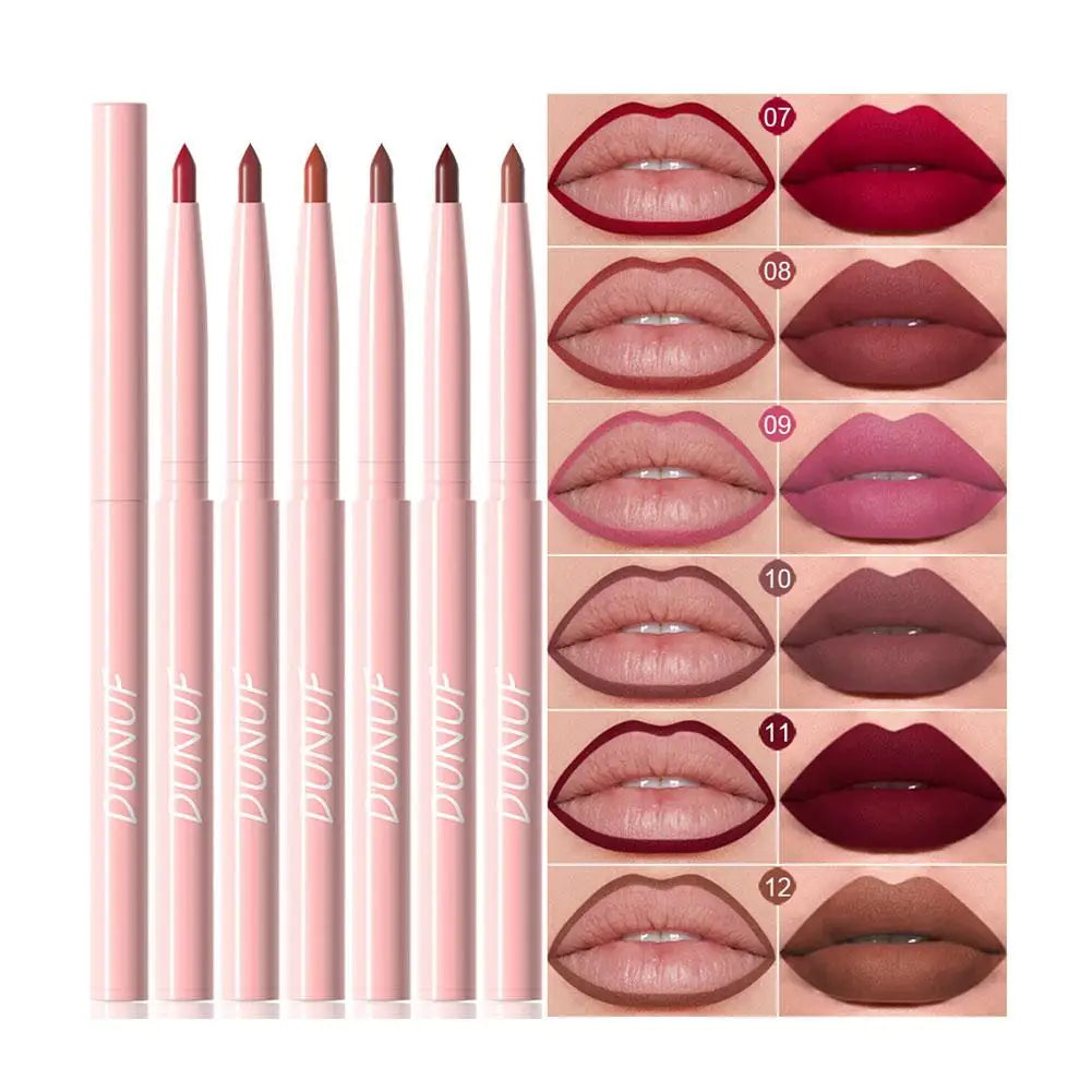 Lipstick Pen 6-color Lip Liner Matte Crayon Lipstick Long-lasting For Women's LIP Makeup  Gloss Sexy Lip Care Cosmetics