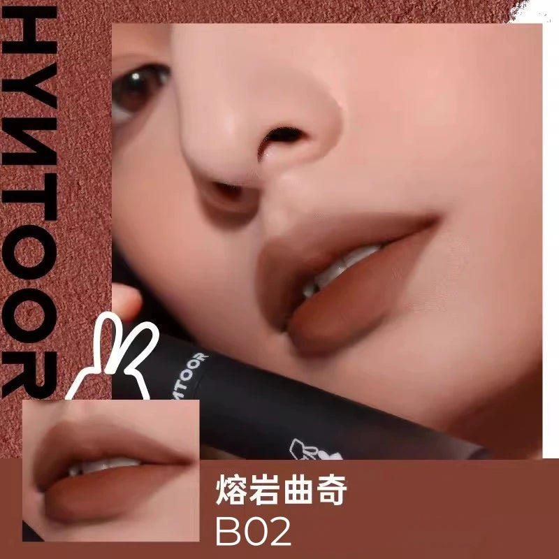 HYNTOOR Macaron Series Lip Mud 22 Colors Matte Cloud Air Velvet Lip Glaze Long-lasting Waterproof Lip Gloss Liquid Lipstick