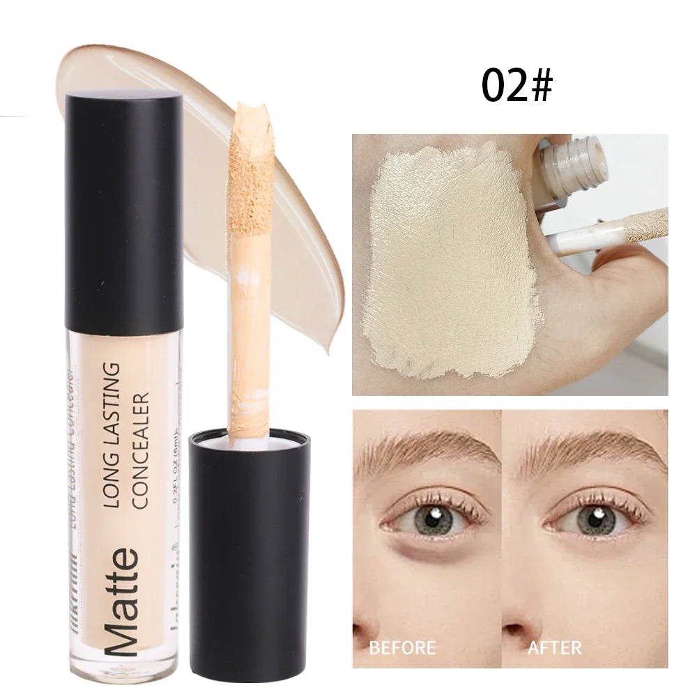 Contouring Face Concealer Makeup Waterproof Lasting Moisturizing Full Coverage Acne Spot Dark Circles Smooth Foundation Cosmetic