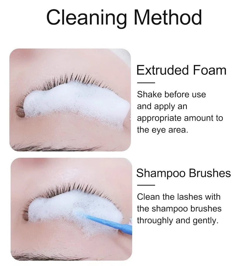 Concentrate Mousse Eyelash Shampoo Gentle Cleansing Eyelashes Grafting Extension Eyelashes Mousse Foam Eyelash Dedicated Cleaner