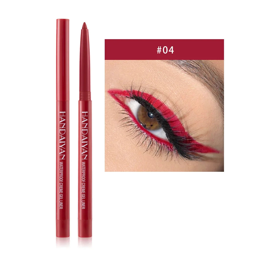 Sexy Purple Waterproof Matte Eye Cosmetics EyeLiner Pencil Long Lasting Women Fashion Pink Black Eye Charming Eye Liner Pencil