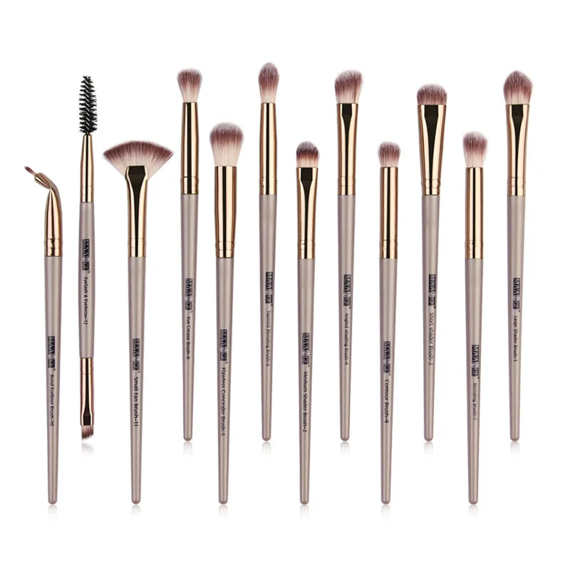 Makeup brushes set professional 12 pcs/lot Makeup Brushes Set Eye Shadow Blending Eyeliner Eyelash Eyebrow Brush For Makeup Tool