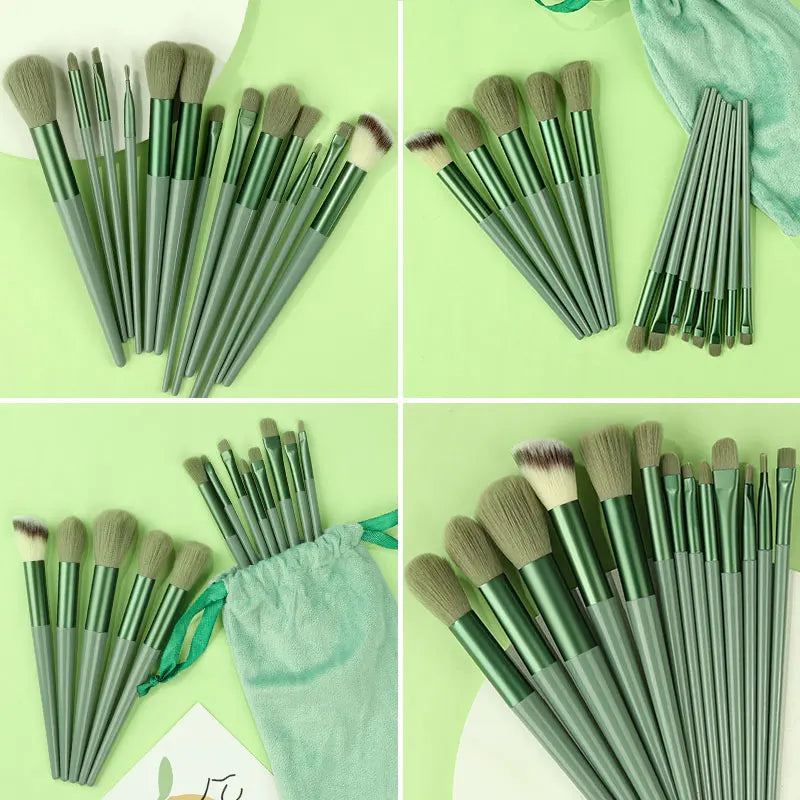 Makeup Brush Set 13Pcs Kit Cosmetic Foundation Eyeshadow Brushes Professional Powder Concealers Blush Beauty Tool makeup sponge