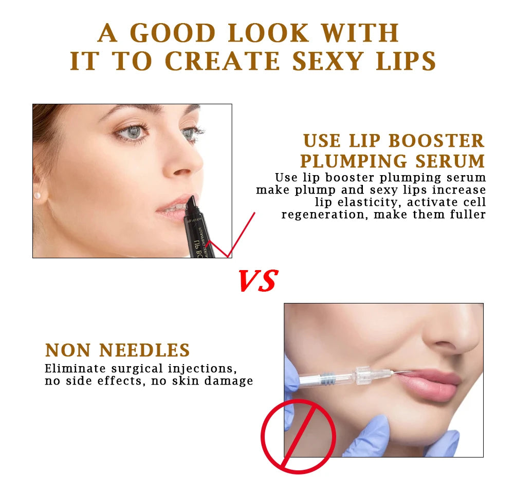 Lip Booster Essence Lips Plumping Serum Reduce Dryness Fine Lines Moisturizing Booster Plumper Repair Lip Care Lipsalve