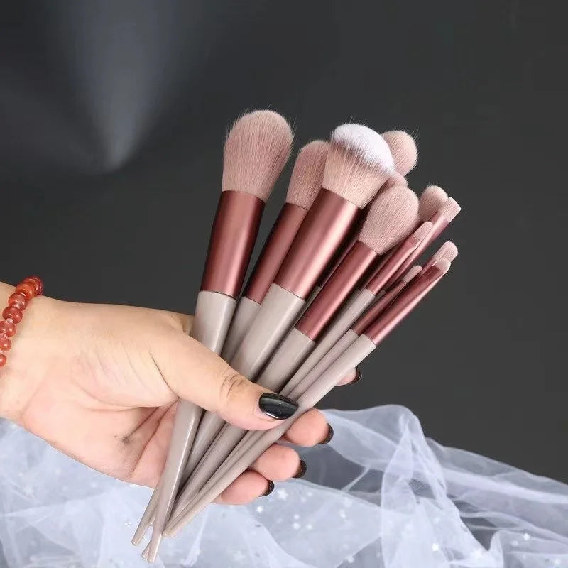 13/8PCS Makeup Brushes Pro Green Brush Set Powder Eyeshadow Blending Eyeliner Eyelash Eyebrow Make Up Beauty Cosmestic Brushes