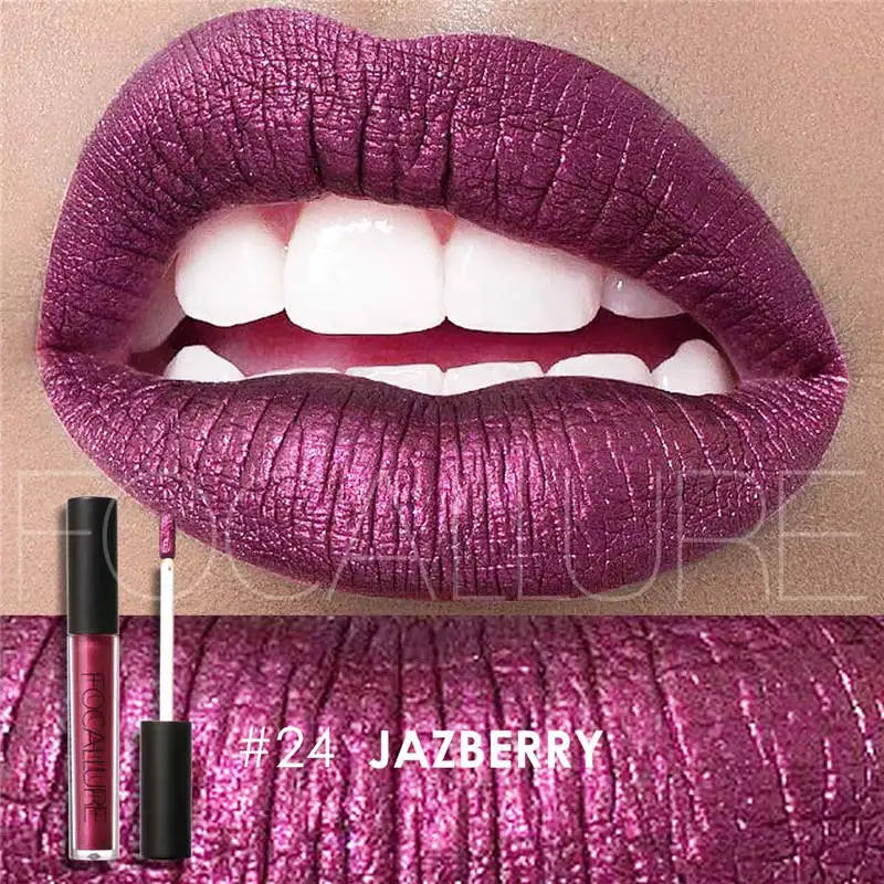 FOCALLURE Waterproof Liquid Lipstick Batom Red Velvet Lip Tint Brown Nude Matte Colourful Lipstick Makeup Cosmetics Maquiagem