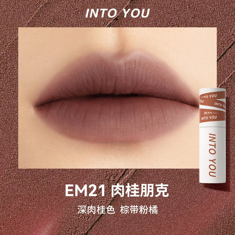 INTO YOU LIP MUD The Female Protagonist's Lips And Cheeks Are Dual Purpose Misted Face Mouth And Red Lip Beauty Cosmetics