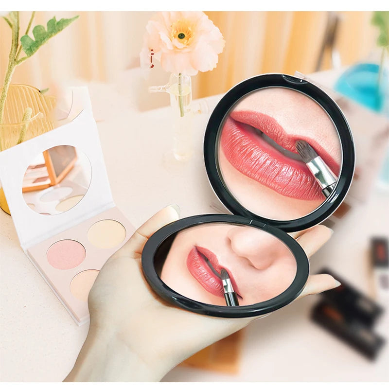 Magnifying Mirror Makeup Mirror Mini Pocket Compact Mirror Round Handheld Mirror Portable Travel Cosmetics Tools For Women X10