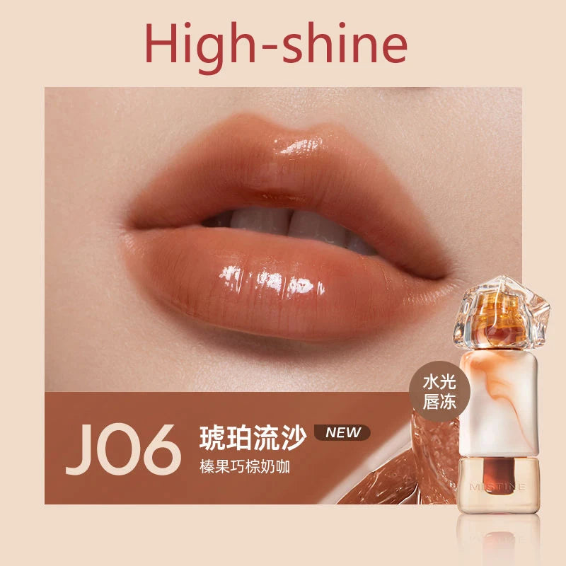 Mistine Lip Gloss Mirror-like Glossy Lip Tint Moisturizing Velvet Matte Long-lasting Liquid Lipstick