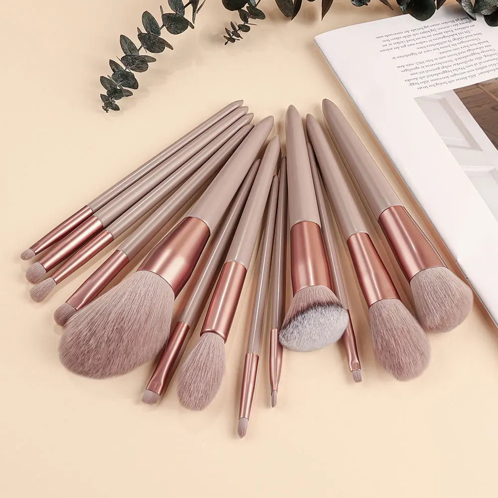 13PCS Black Makeup Brushes Set Powder Foundation Blush  Kabuki Blending Makeup Beauty Tools  Brochas Maquillaje for Cosmetics