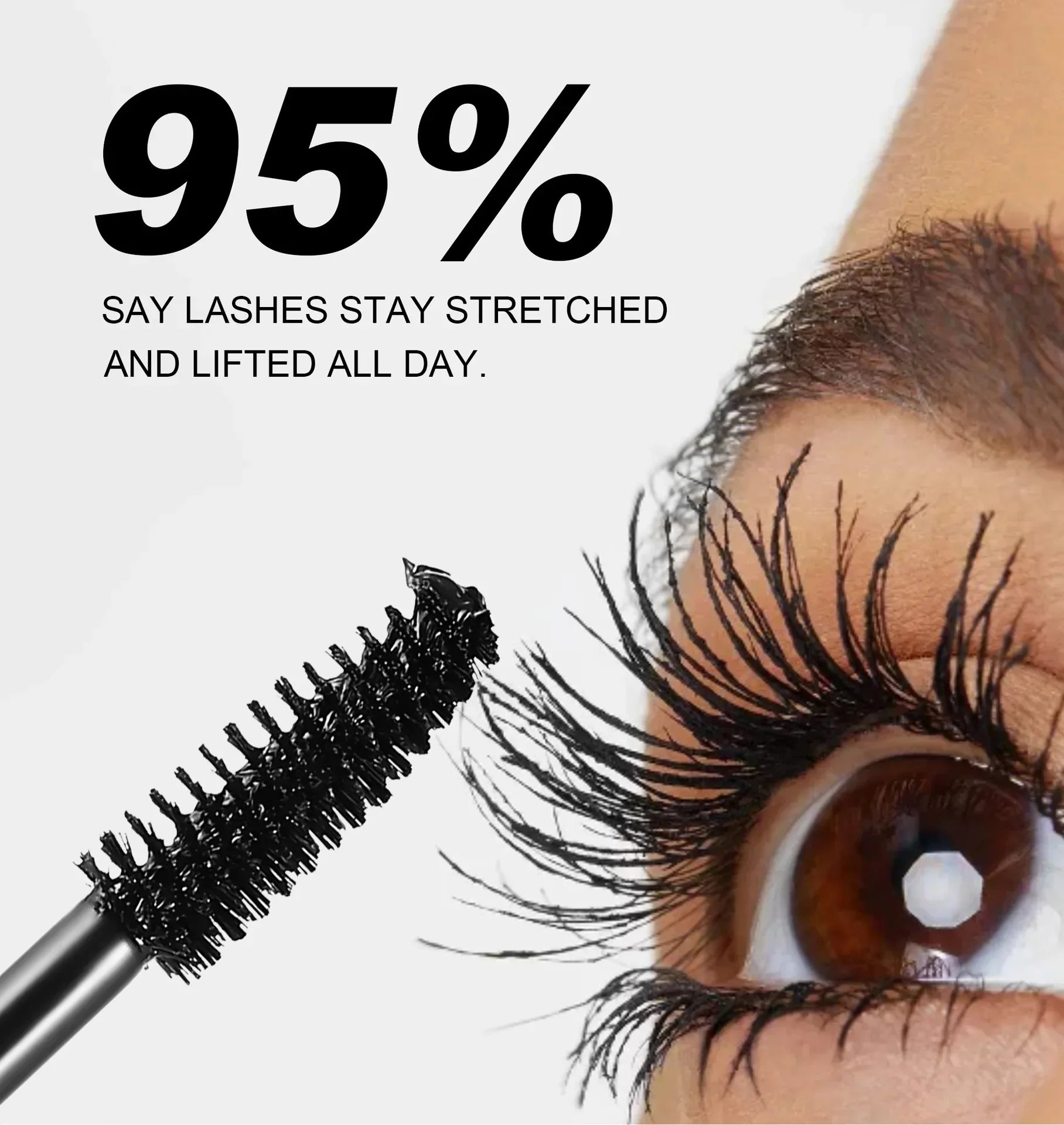 1PC Black Mascara Lengthens Eyelashes Extra Volume Long Lasting Waterproof Natural Lashes Female Professional Makeup Cosmetics