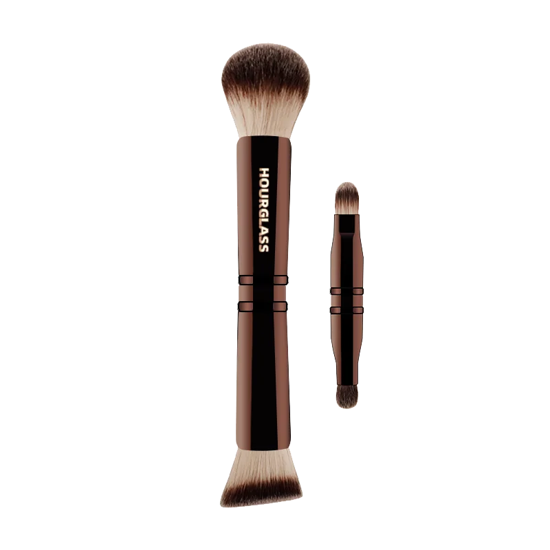 Hourglass four head multi-function hidden fun makeup brush powder+foundation make-up+concealer+eye shadow brush+portable box