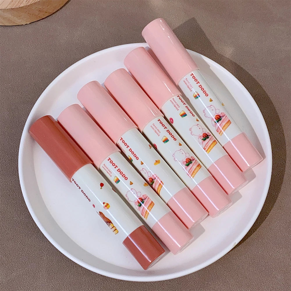 Mirror Crayon Lipstick Moisturizing Water Light Whitening Lipsticks Waterproof Lasting Lip Gloss Makeup Women Korean Cosmetics