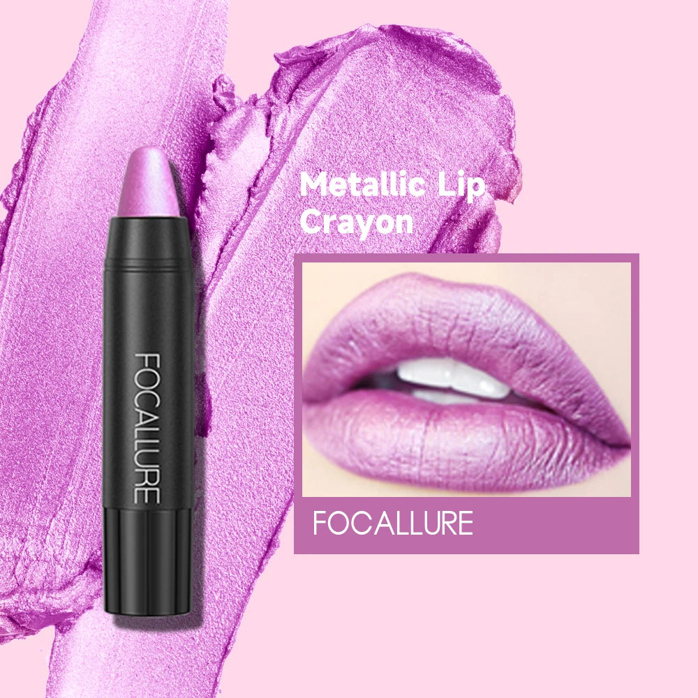 FOCALLURE 31 Colors Matte Lipstick Pencil High Crayons Gloss Long-lasting Waterproof Lip Balm Pen Lips Makeup Women Cosmetics