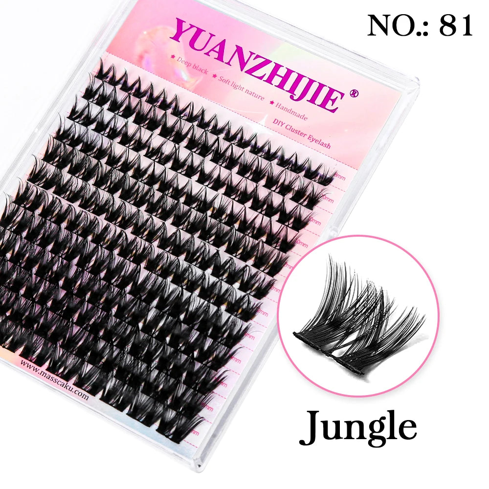 Factory Wholesale 12 Rows 0.07mm Mix 8-16mm Individual DIY Clusters Fake Eyelashes Extensions C D Curl Newbie Daily Lash Makeup