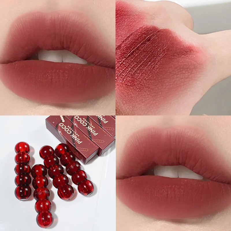 Waterproof Velvet Lipstick Easy To Wear Longstay Lip Stick Long-Lasting Matte Nude Lip Glaze Non-stick Makeup Lip Tint Cosmetics