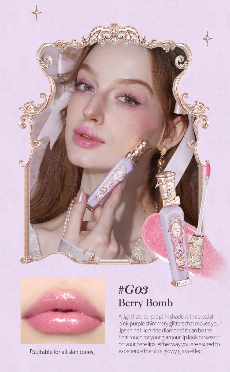 Flower Knows Strawberry Rococo Series Glowy Lipgloss