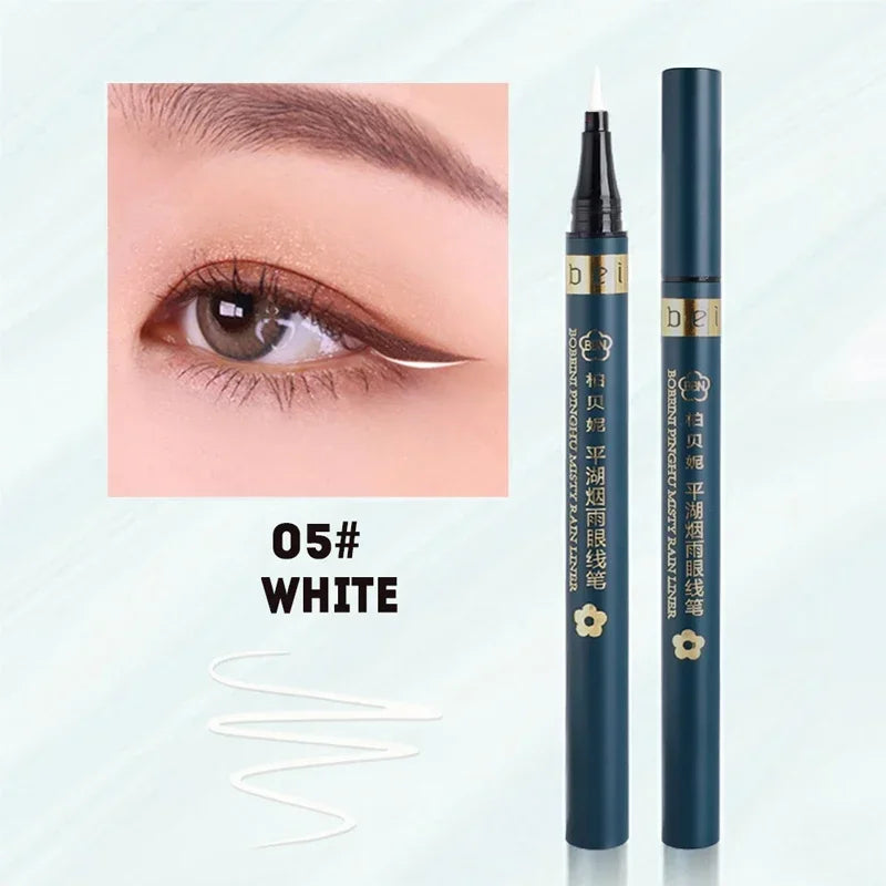 5 Colors Matte Liquid Eyeliner  Waterproof Lasting Blue White Sweatproof Quickily Drying Eyeliner Pencil Eyes Makeup Cosmetics