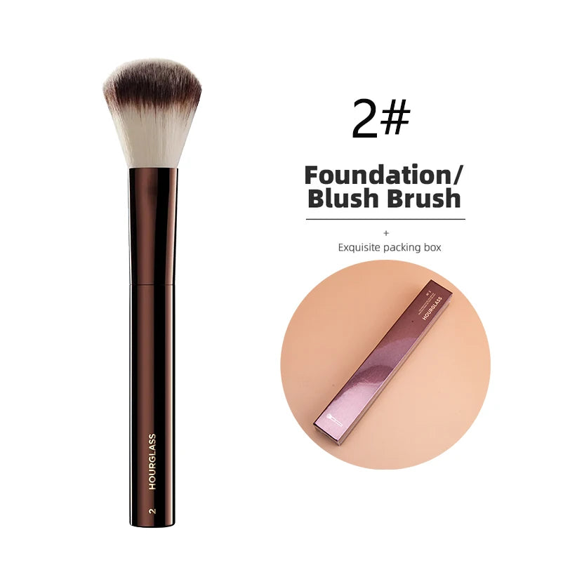 Hourglass Seamless Finish Concealer Brush Angled Concealer Brush Face Buildable Coverage Liquid Cream Stick Blending Makeup Tool