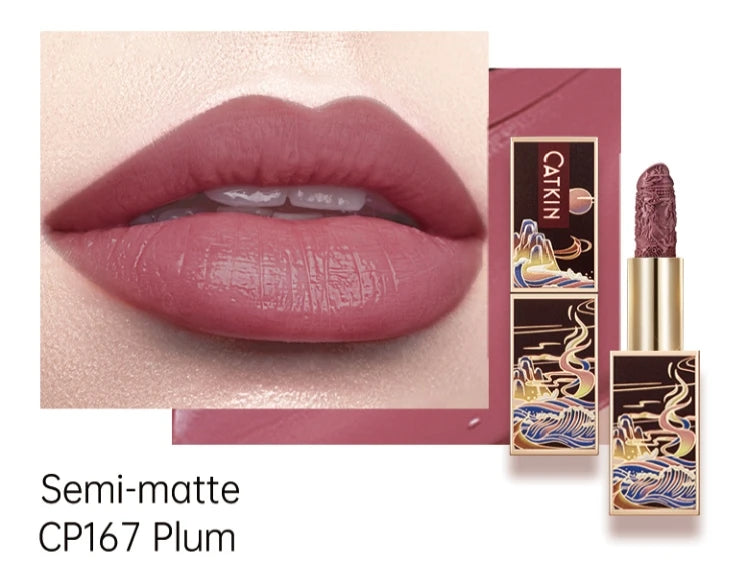 CATKIN Makeup Velvet Matte Lipstick, Hydrating Satin Long Lasting lipstick with Smooth and Creamy Texture, 3.6g