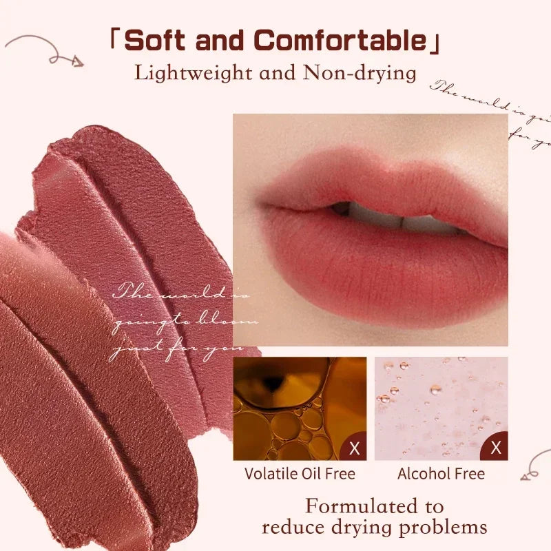 Flower Knows Strawberry Rococo Series Cloud Lip Cream Long Lasting Moisturizer Lip Tint Cosmetics Lip Gloss for Women Cosmetic