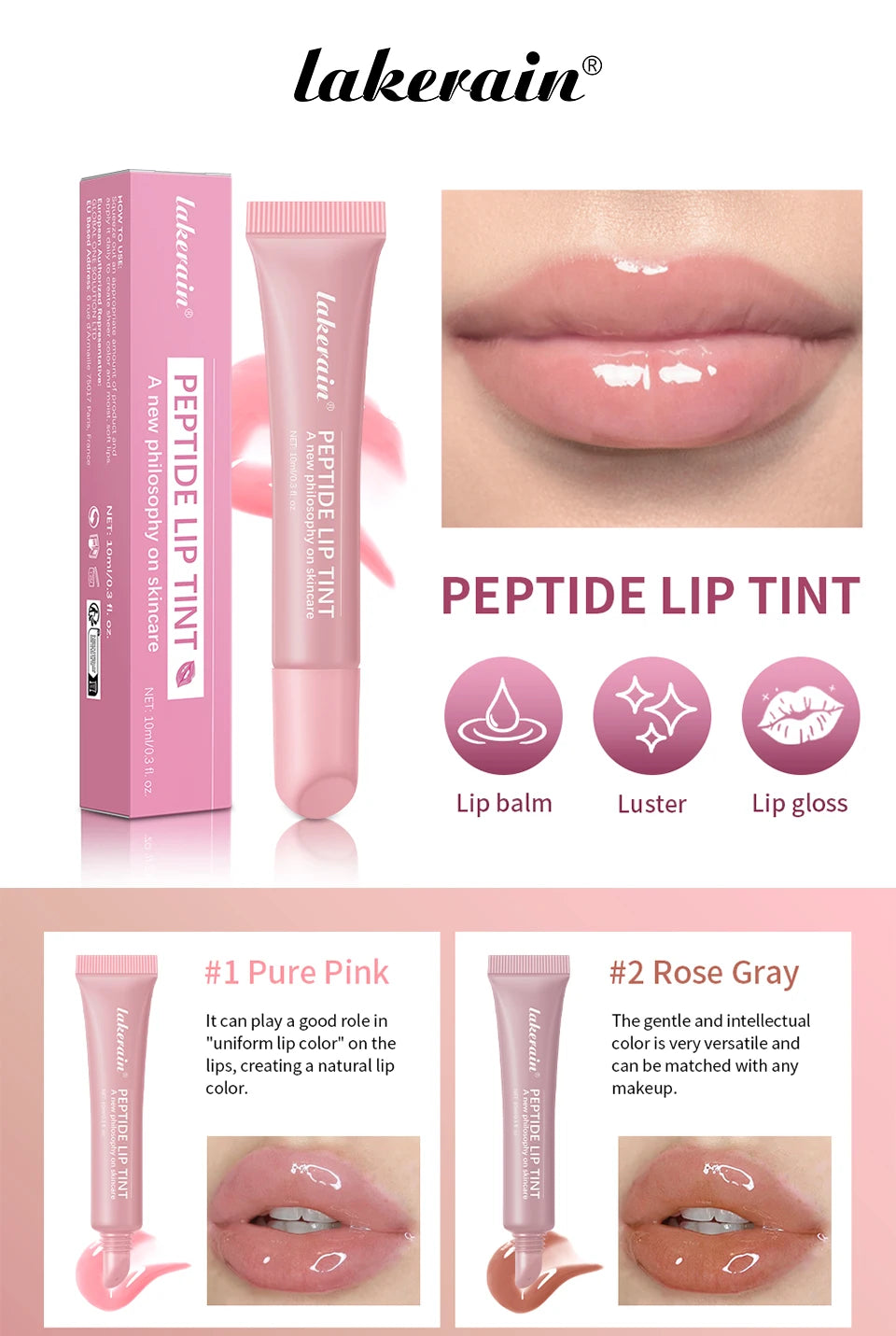 Rhode Lip Balm Phone Case Lip Gloss Long-lasting Moisturizing Lipstick Transparent Color Lip Glaze Cosmetics 4 Colors Lip Care