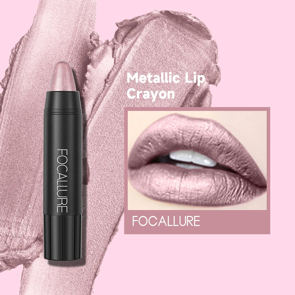 FOCALLURE 31 Colors Matte Lipstick Pencil High Crayons Gloss Long-lasting Waterproof Lip Balm Pen Lips Makeup Women Cosmetics